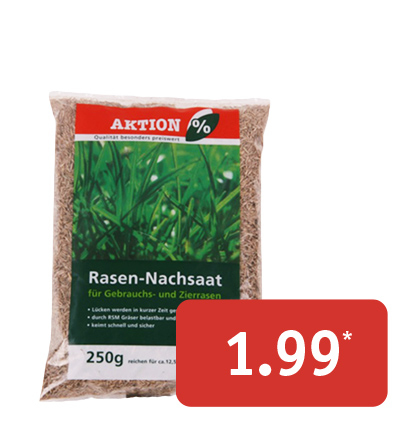 Beutel mit Rasen-Nachsaat, 250 g